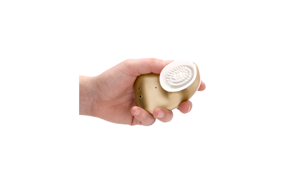 Twitch Hands-Free - Sucking And Vibrating Clitoral Stimulator Gold