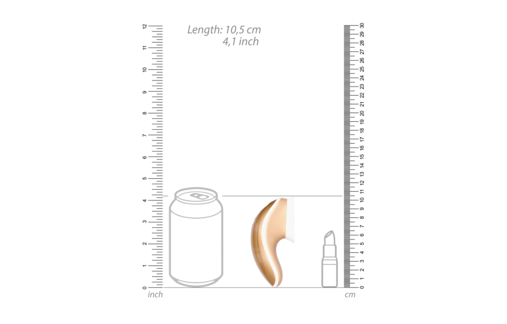 Twitch Hands-Free - Sucking And Vibrating Clitoral Stimulator Gold