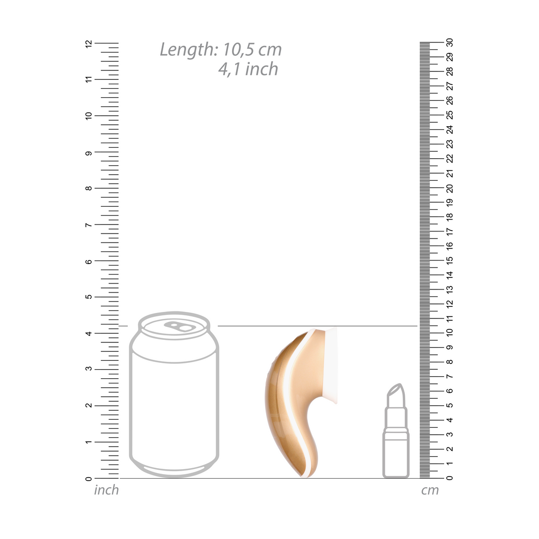 Twitch Hands-Free - Sucking And Vibrating Clitoral Stimulator Gold