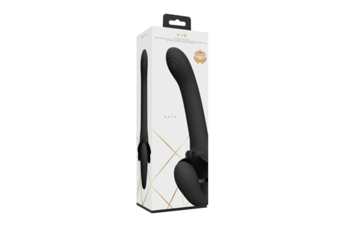 Satu Strapless Strapon Black – Pulse Wave & Vibration Pleasure