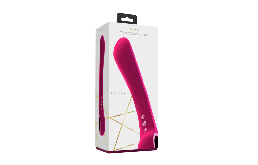 Ombra Flexibler Vibrator Rosa | 10 Vibrationsstufen & flexibles Design