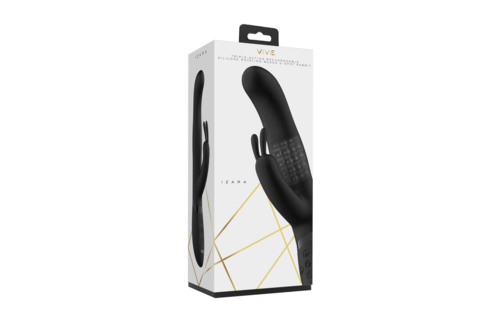 Izara - Rotating Beads Rabbit Vibrator - Zwart