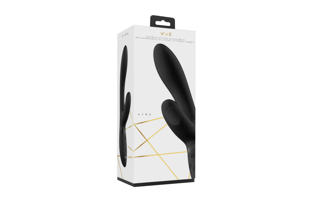 Kyra Pulse Clitoral Rabbit Schwarz – Luxus-Vibrator für Genuss