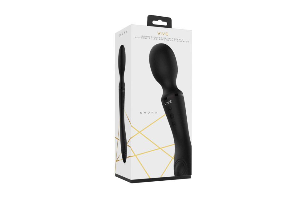 Enora Wand Vibrator Black | 100+ Functions & Waterproof