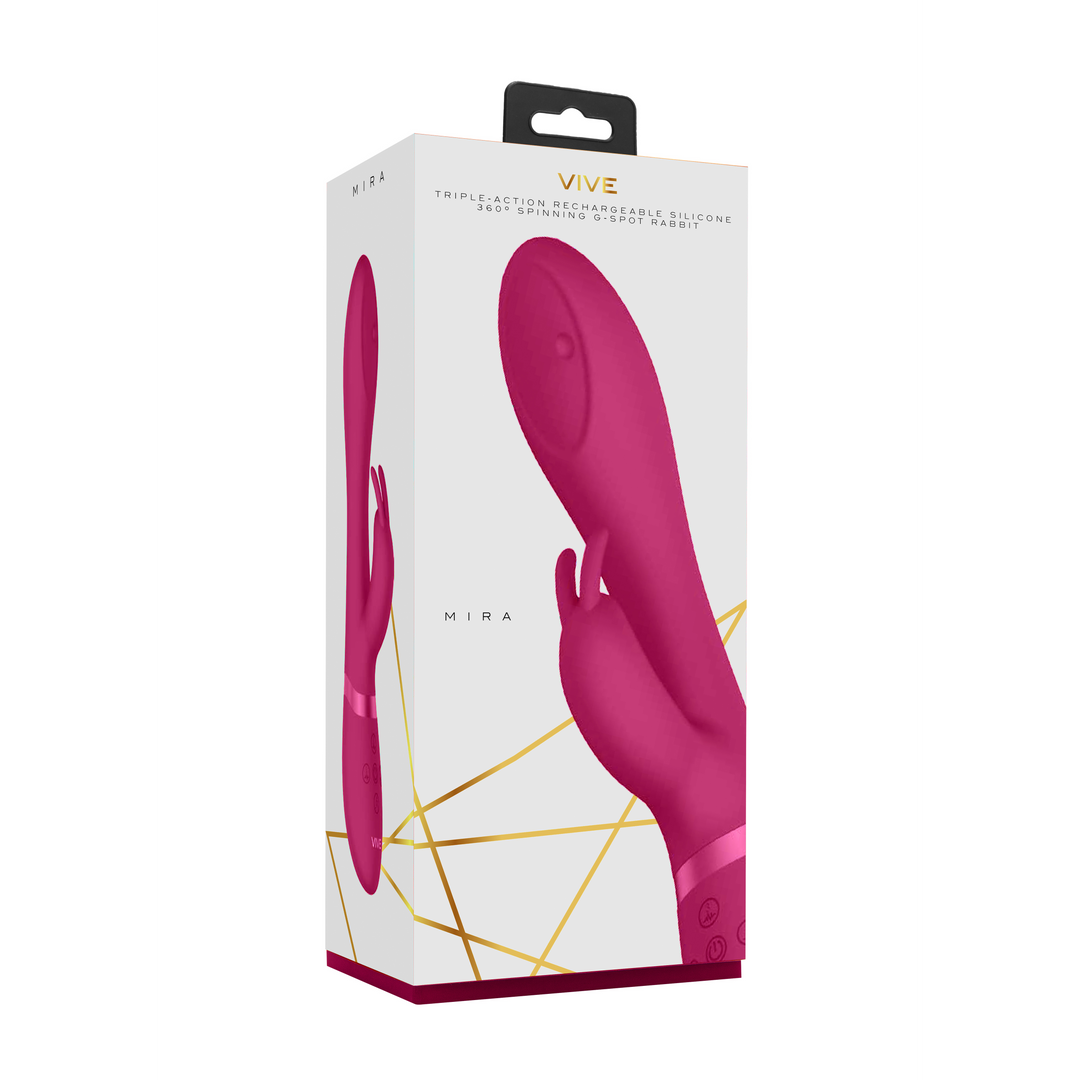 Mira Spinning G-Spot Rabbit Pink | Luxuriöser 10-Funktionen-Vibrator