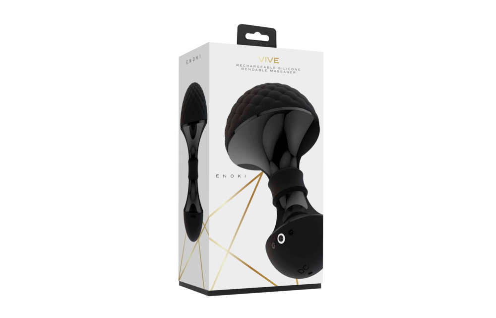 Enoki Luxe Buigbare Wand Massager – Zacht & Waterbestendig