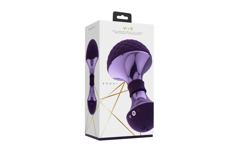 Enoki Luxury Flexible Wand Massager - Purple | VIVE Erotik