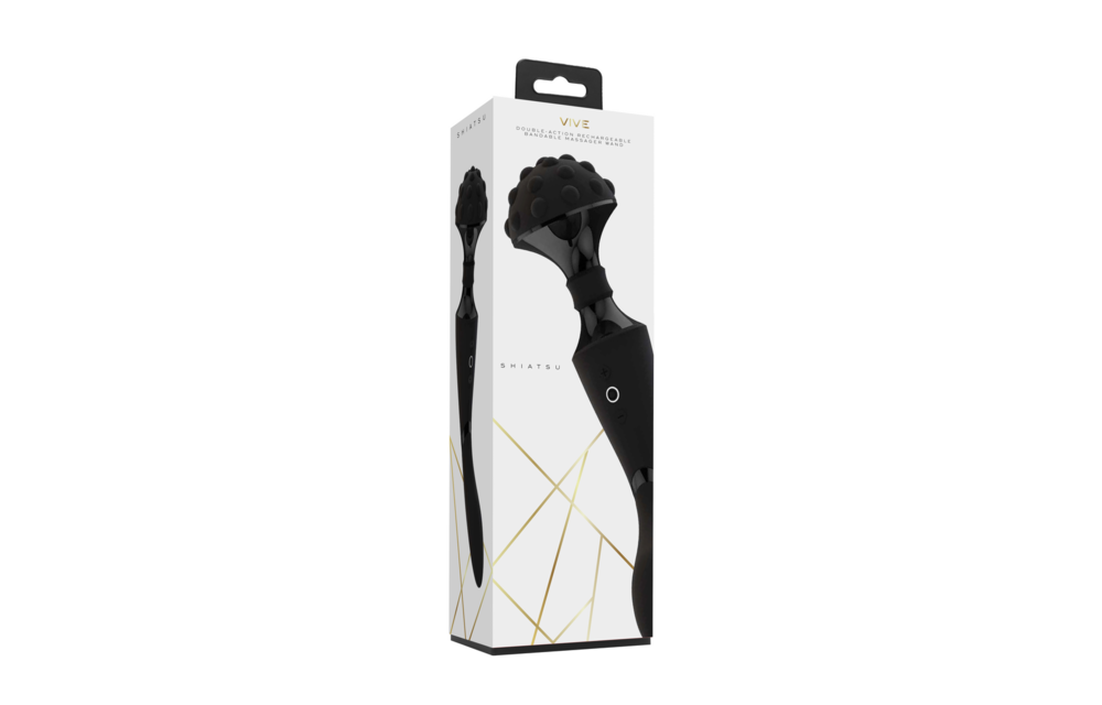 Shiatsu-Stabvibrator Schwarz – Luxus, Komfort und Qualität