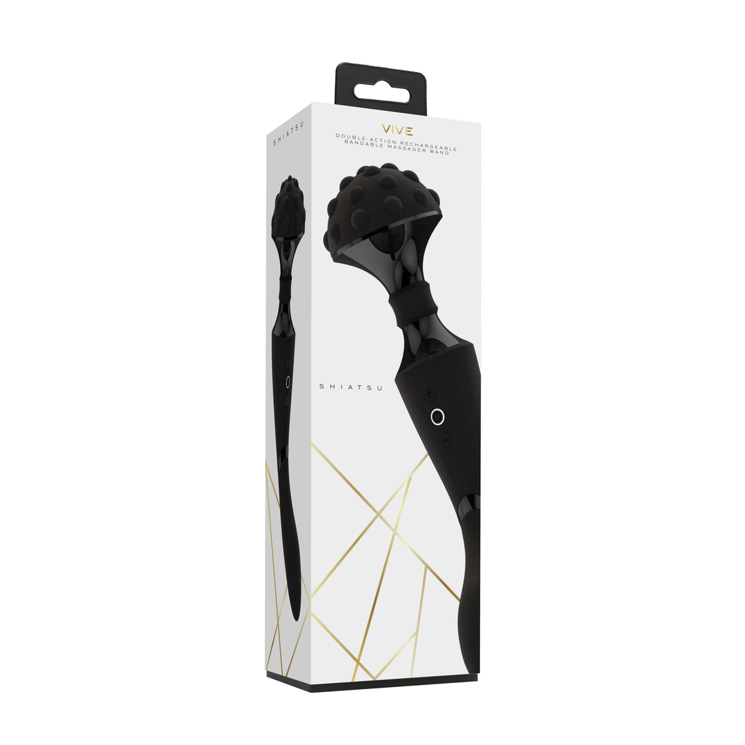 Shiatsu Wand Vibrator Zwart – Luxe, Comfort & Kwaliteit