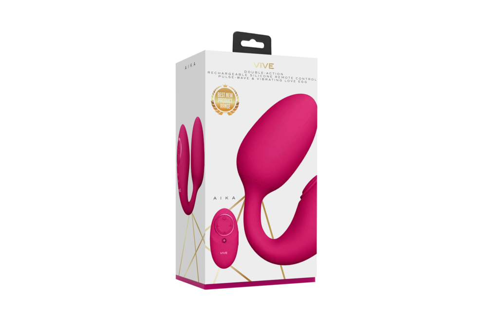 Aika Vibrierendes Liebes-Ei Rosa – Doppelter G-Punkt- & Klitoris-Stimulator