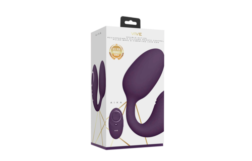 Aika - Pulse-Wave & Vibrating Love Egg - Purple