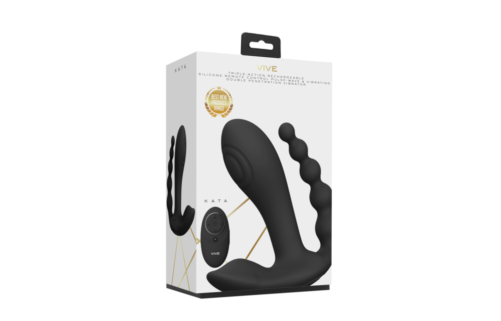 KATA Pulse Wave Vibrator - Stil, Krachtig & Veelzijdig Zwart