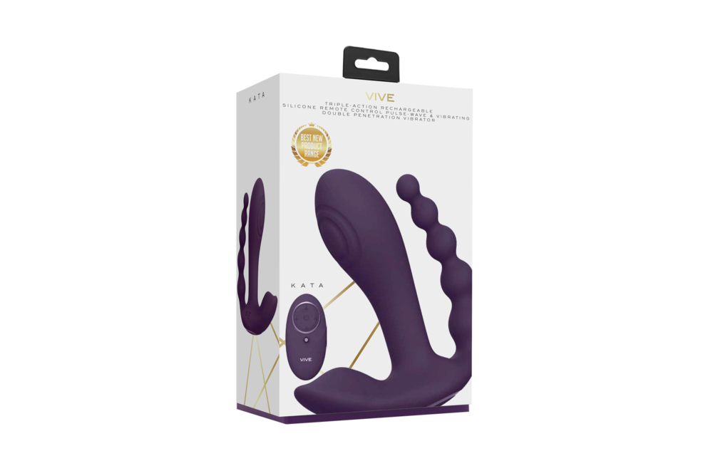 KATA Pulse Wave Vibrator Lila – Doppelte Penetration & USB