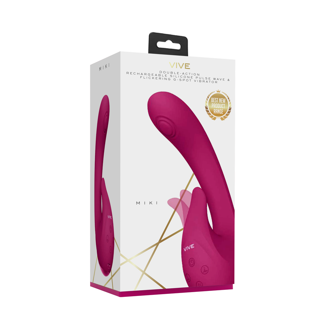 Miki - Pulse Wave Flickering G-Spot Vibrator - Pink