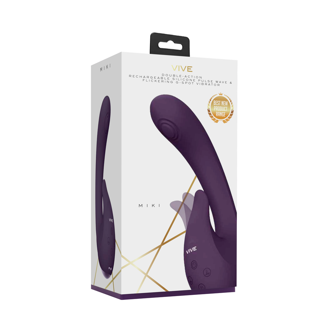 Miki - Pulse Wave Flickering G-Spot Vibrator - Purple