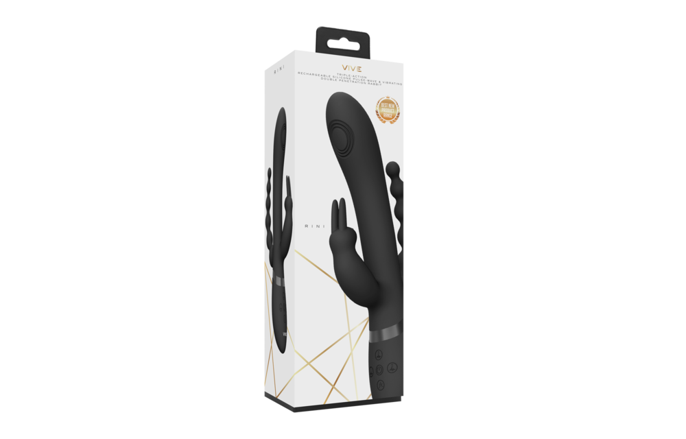 RINI Double Penetratie Rabbit – Stil, Krachtig & Waterdicht
