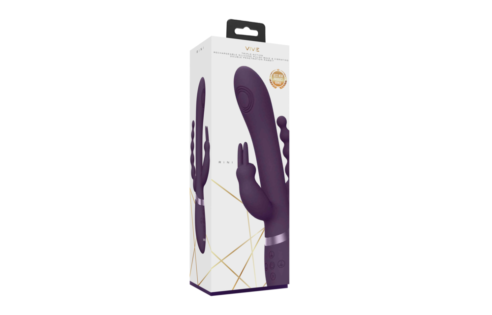 RINI Rabbit Vibrator Lila – 3 Motoren, 1000 Funktionen