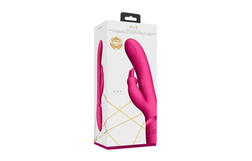 May - Luxus Vibrator mit Pulsation - Rosa