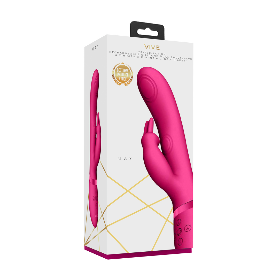May - Luxus Vibrator mit Pulsation - Rosa