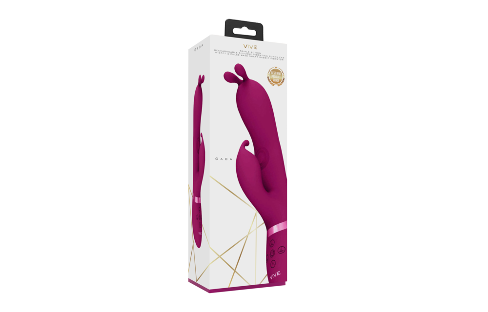 Vive Gada Rosa Vibrierender Bunny mit G-Punkt-Pulsation