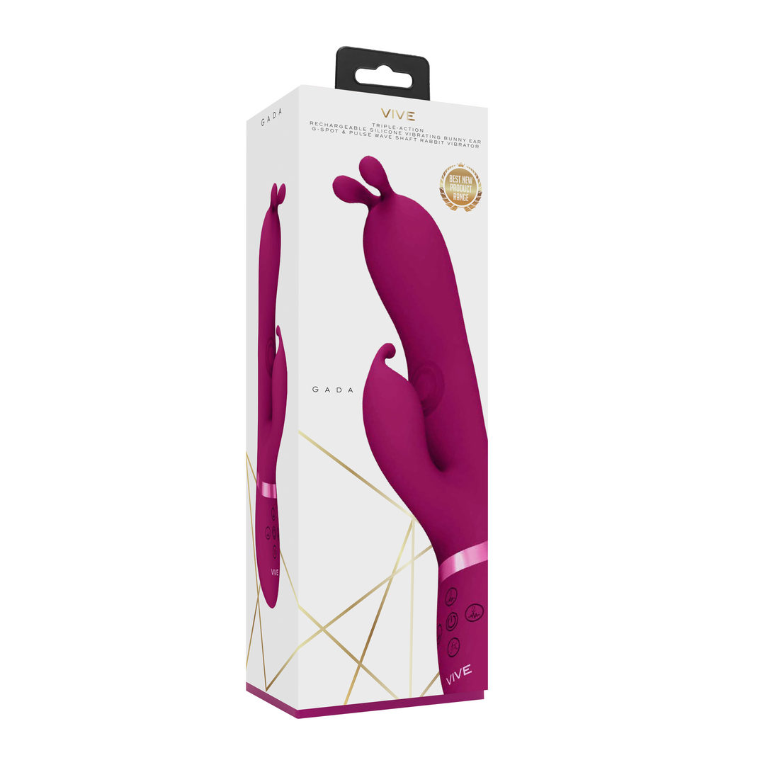 Vive Gada Pink Vibrating Bunny with G-Spot Pulsation