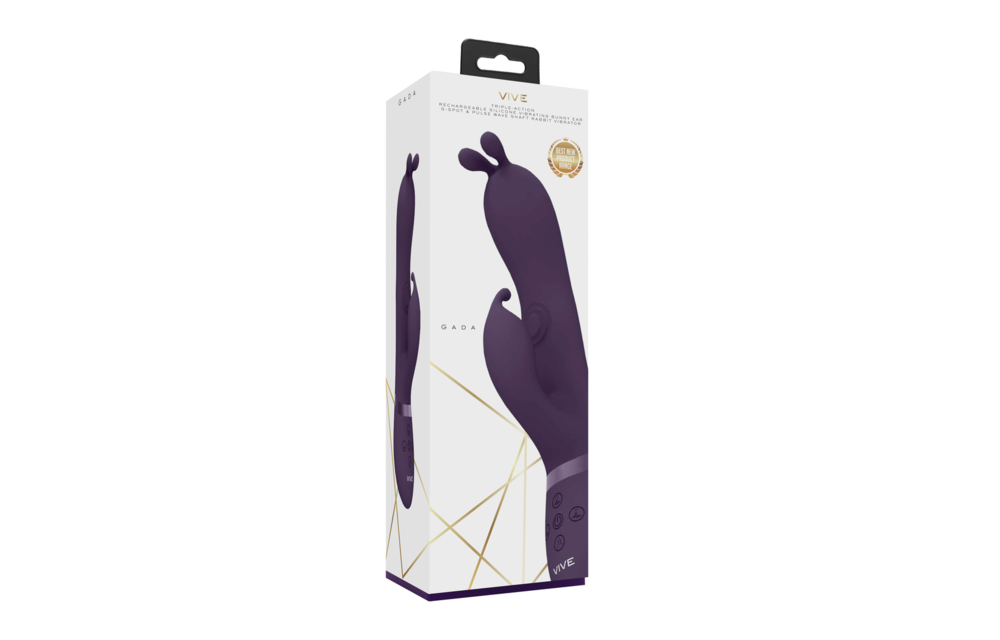 Vive Gada Purple - Vibrating Bunny with G-Spot & Pulsation