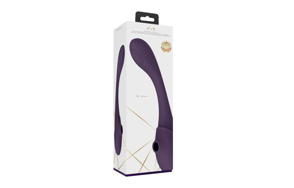 Mirai Double End Pulse Wave Vibrator - Flexible & Waterproof