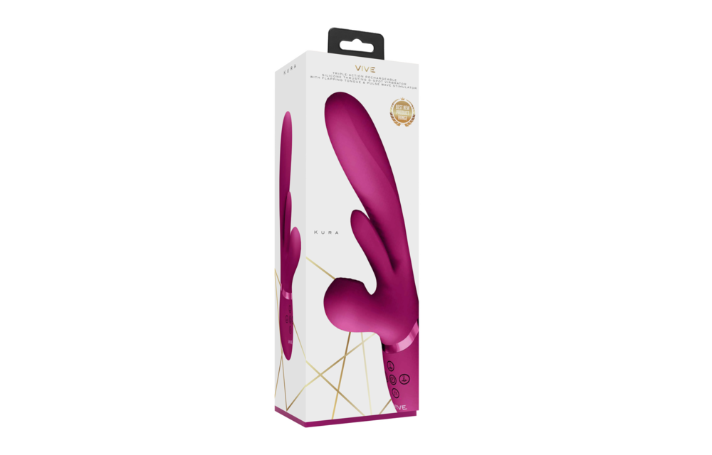 Kura G-Spot Vibrator Pink – Thrusting, Pulsing & Fluttering