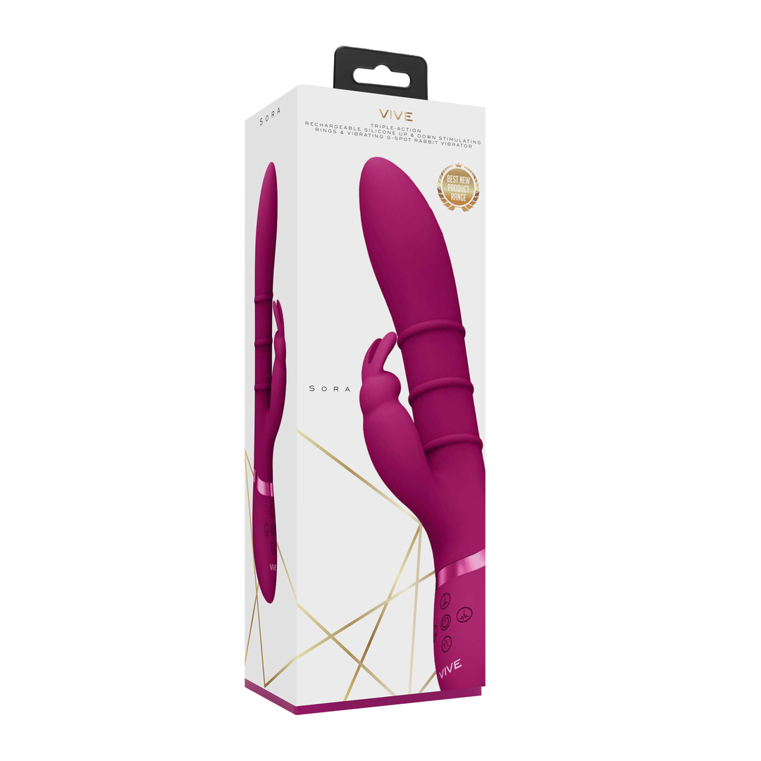 Sora - Stimulerende Ringen Vibrator – Roze