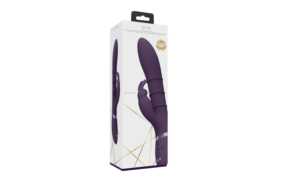 Vive Sora Lila – Luxuriöser Vibrator mit stimulierenden Ringen