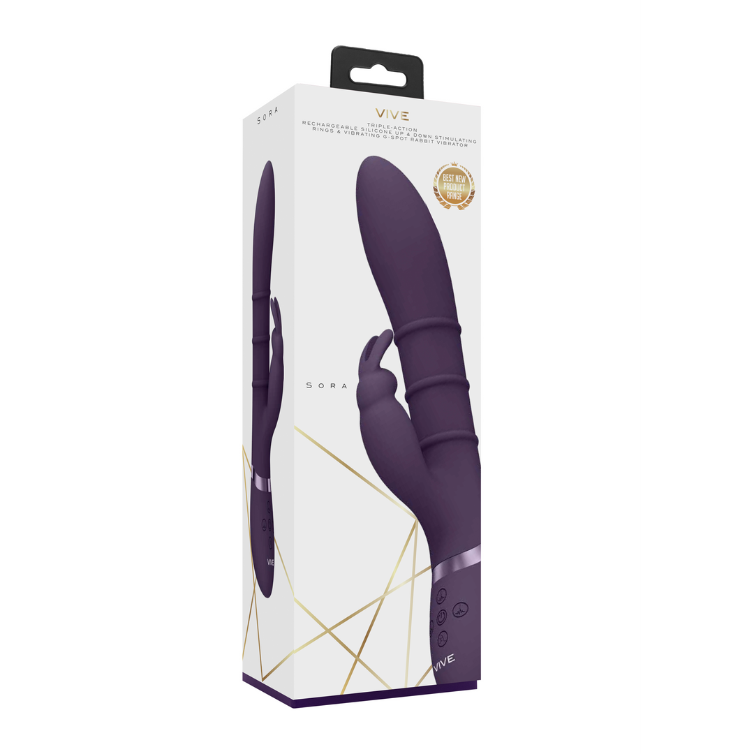 Sora - Stimulierende Ringe Vibrator - Lila