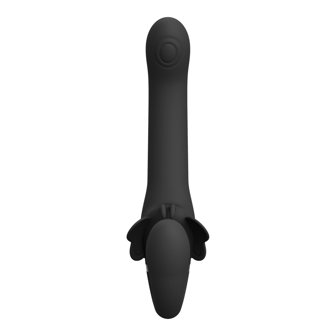 Satu Strapless Strapon Schwarz – Pulse-Wave & Vibrationsgenuss