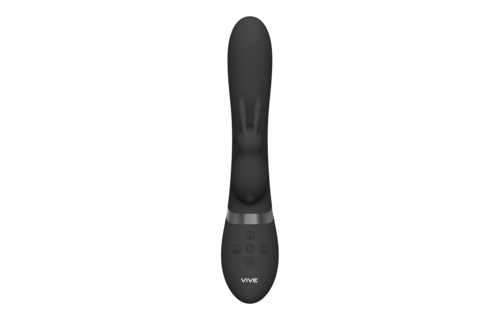 Taka - Opblaasbare Rabbit Vibrator - Zwart
