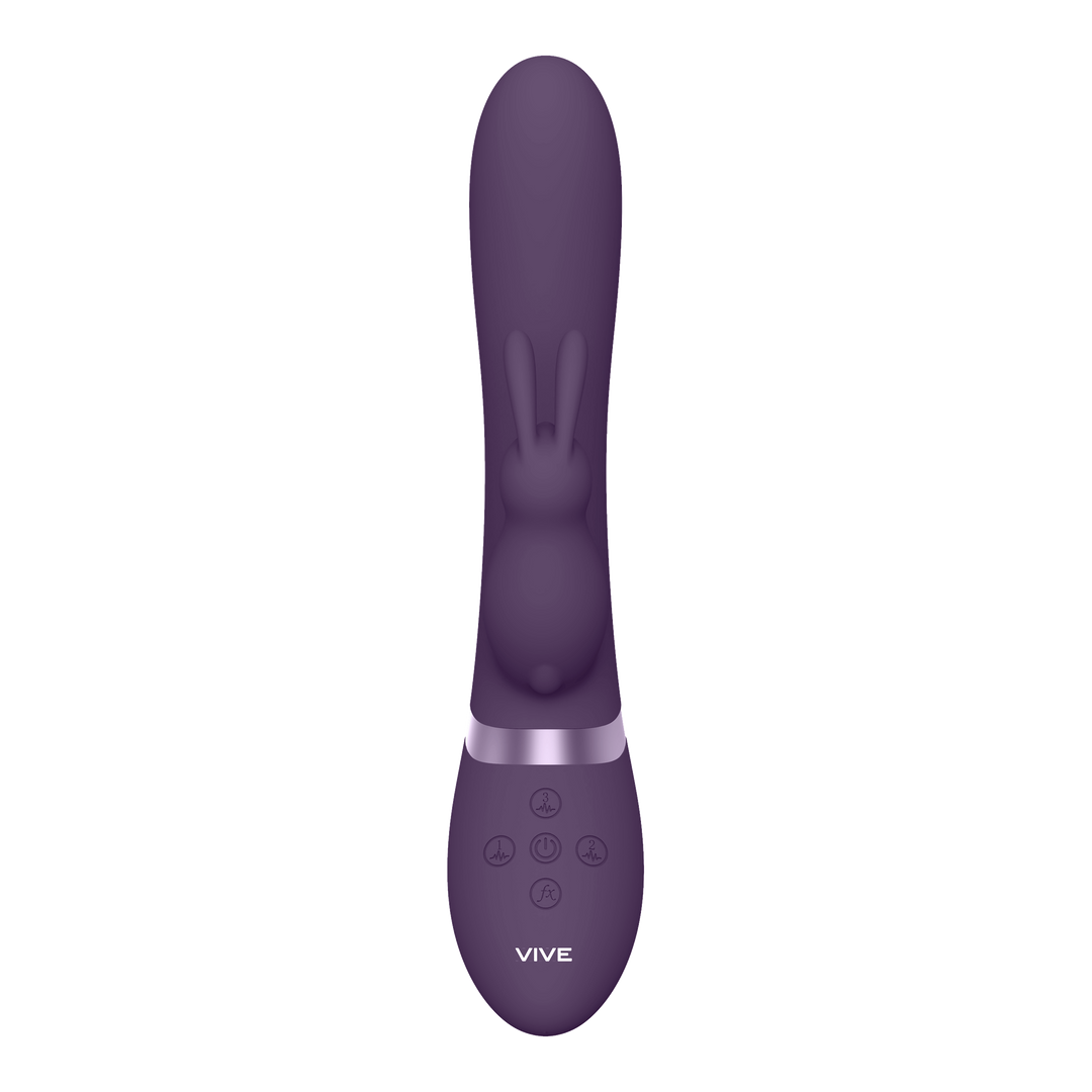 Taka - Inflatable and Vibrating Rabbit Vibrator - Lila