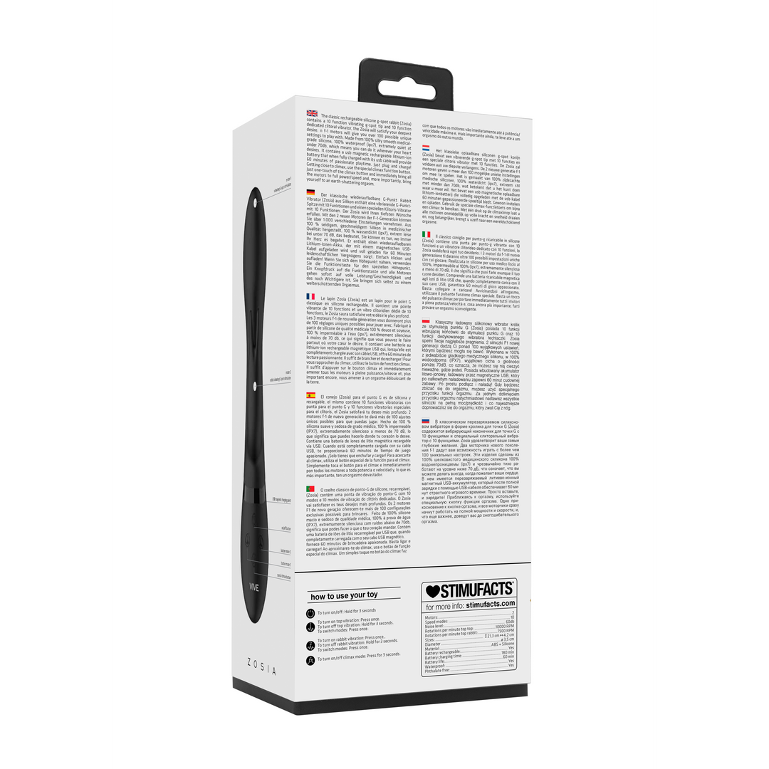 Zosia Classic G-Spot Rabbit – Luxuriöser Silikon-Rabbit-Vibrator