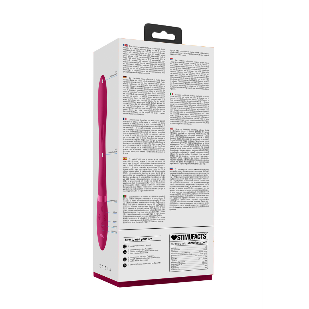 Zosia - Classic G-Spot Rabbit - Pink