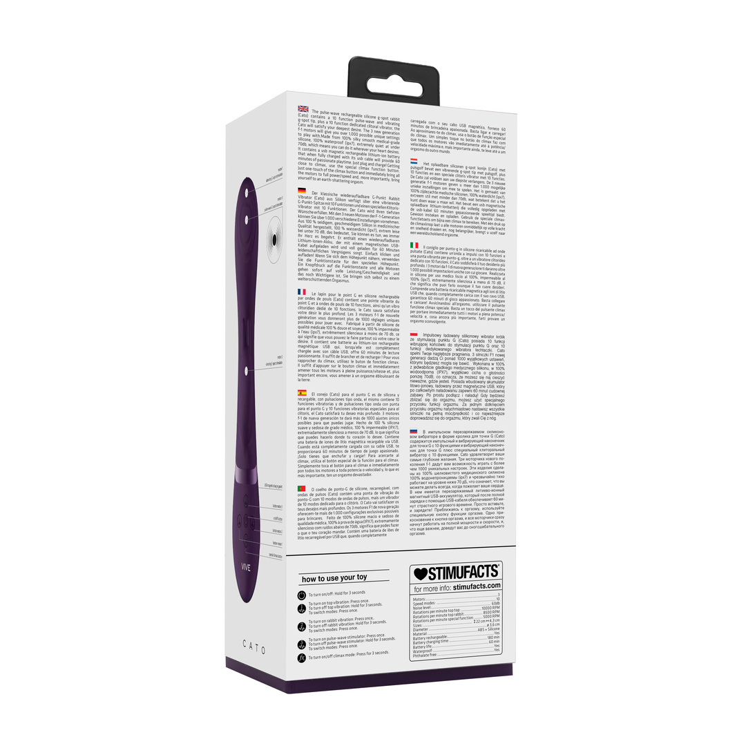 Cato Pulse G-Spot Rabbit Purple – Ultimate Pleasure & Innovation