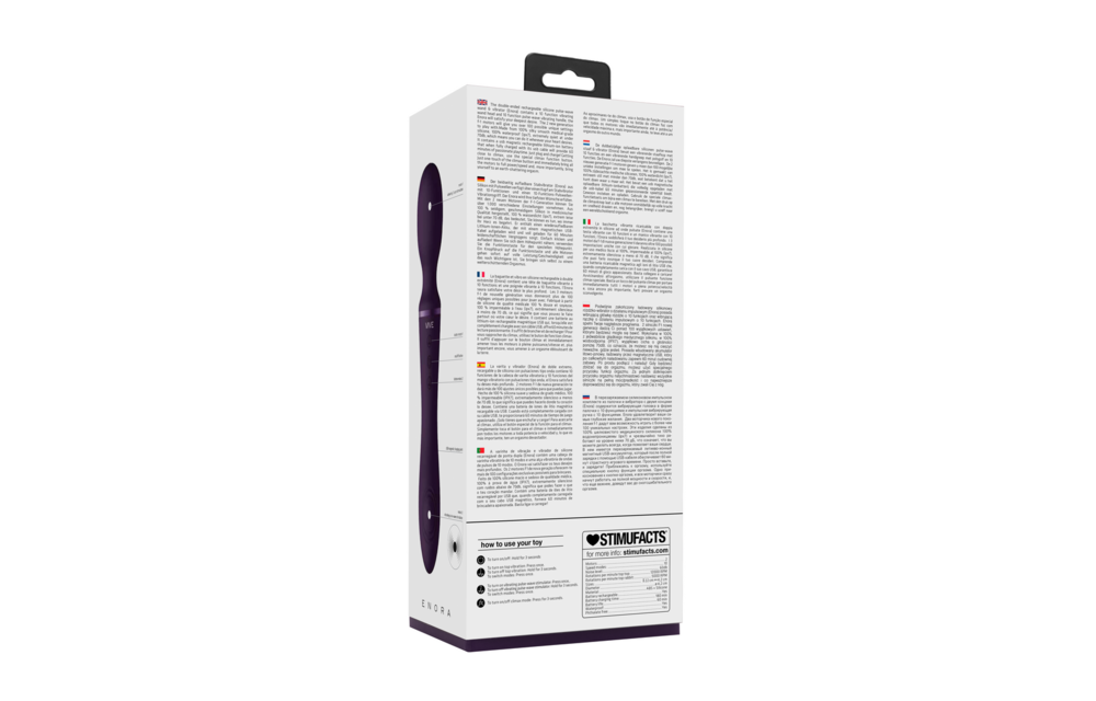 Enora Wand Vibrator Paars - 100+ Functies & Waterdicht