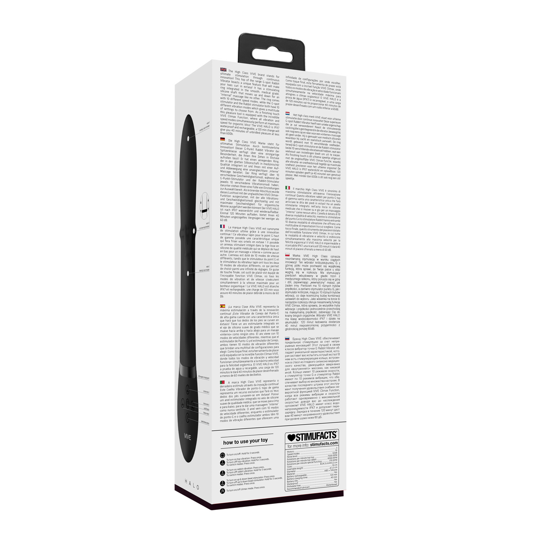 Halo - High End Vibrator - Schwarz