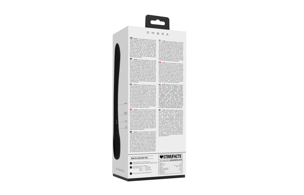 Ombra Buigzame Vibrator Zwart – Luxe, Flexibel & Oplaadbaar