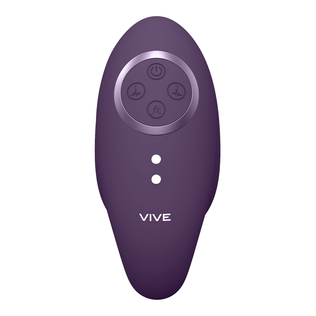 Aika Purple Vibrating Love Egg with Pulse-Wave Motor