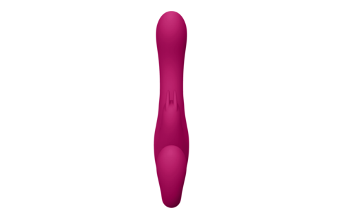 Suki - Vibrating Strapless Strap-on Rabbit - Pink