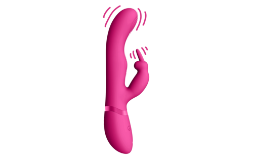 May - Dual Pulse-Wave  Vibrating C-spot  G-Spot Rabbit - Pink