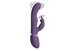 May - Luxury Vibrator with Pulsation - Purple