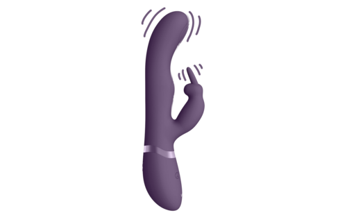 May - Luxury Vibrator with Pulsation - Purple