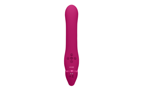 Ai - Dual Vibrating  Air Wave Tickler Strapless Strapon - Pink