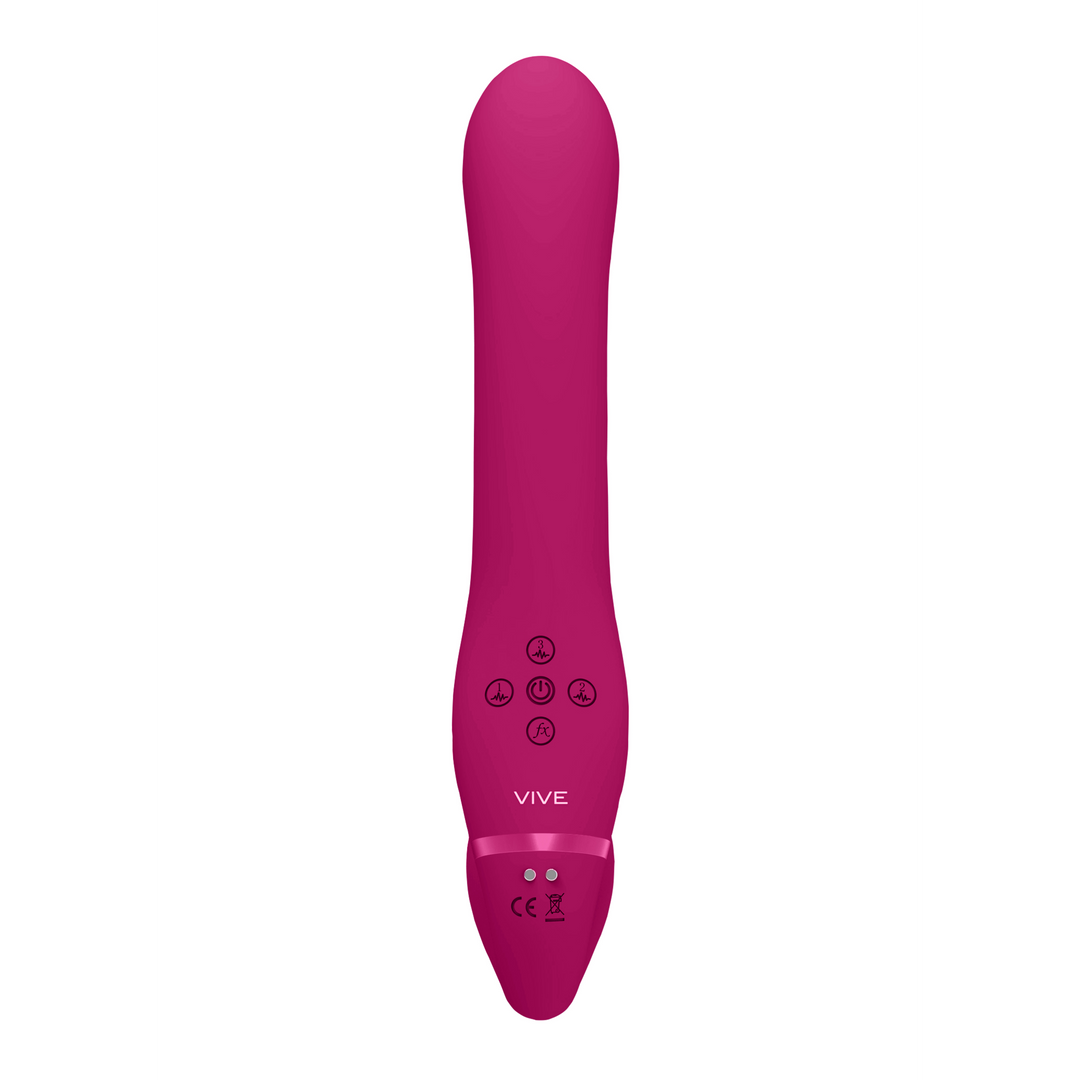Vive AI Strapless Strapon Roze – Dual Vibratie & Air Wave