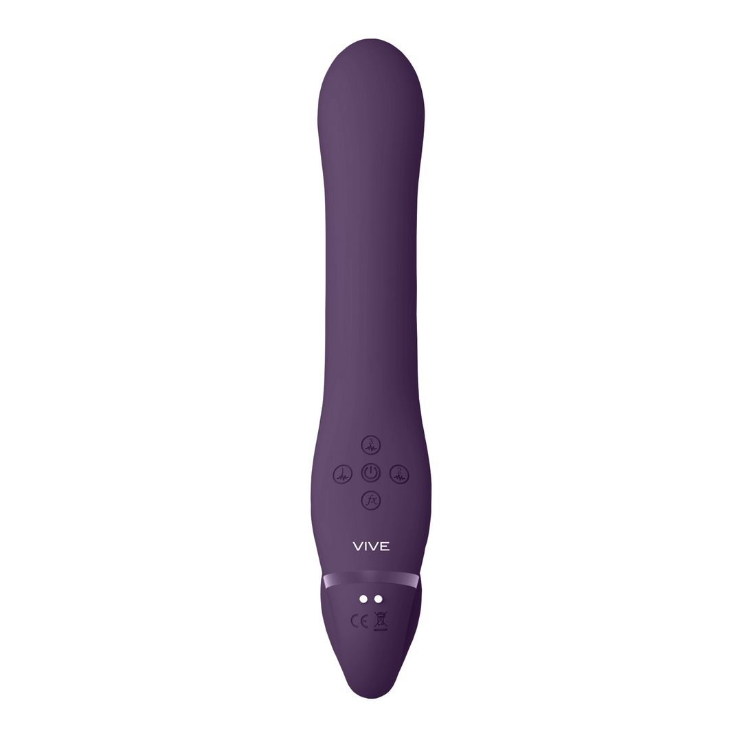 Vive AI Strapless Strapon Purple – Dual Vibration & Air Wave