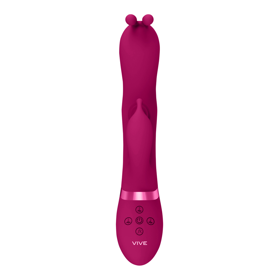 Vive Gada Pink Vibrating Bunny with G-Spot Pulsation