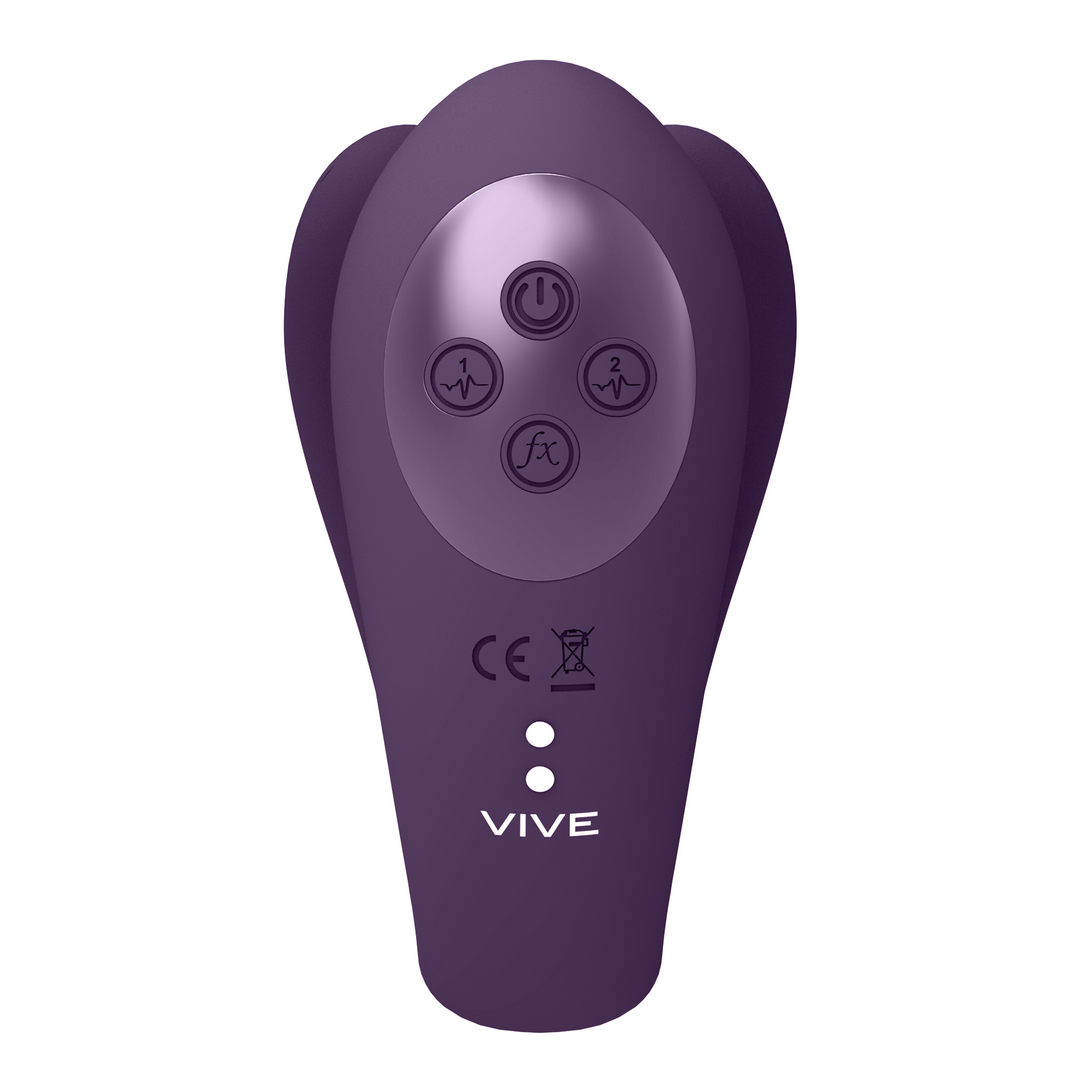Yoko Triple Action Vibrator mit Klitoris Puls Welle - Lila